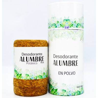 Set oferta Desodorante Alumbre Ecológico + Polvo Alumbre HBM